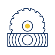 Icon für die Holzindustrie